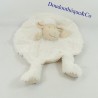 Doudou oveja plana JUMI redonda blanco ecru Marioneta 32 cm
