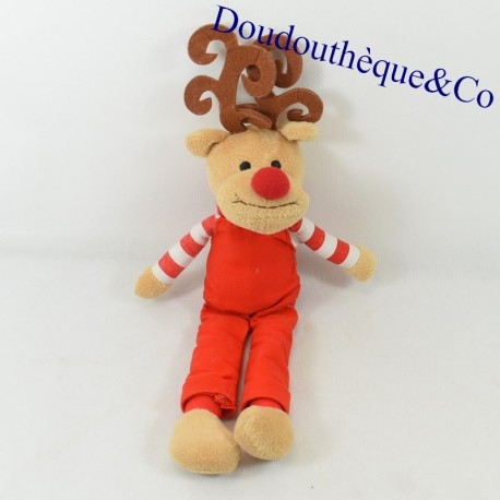Plush reindeer Yves Rocher deer of Santa Claus 26 cm