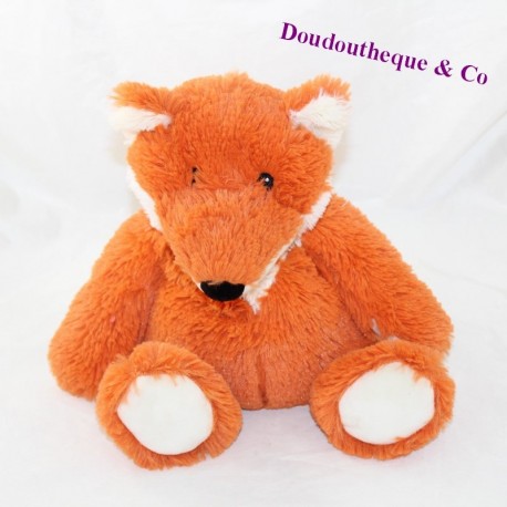 Peluche bouillotte renard WARMIES micro-onde roux blanc Peluche bouillotte renard WARMIES micro-onde roux blanc
