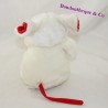 Plush mouse EXOMONDE white red