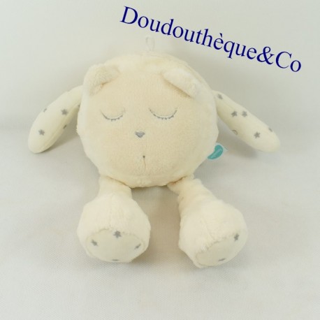 Teddy bear sound MYHUMMY My hummy Rumore bianco e beige bianco 25 cm Teddy bear sound MYHUMMY My hummy Rumore bianco e beige bianco 25 cm