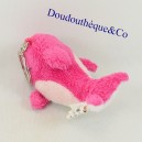 Llavero delfín SANDY o pez rosado y blanco 11 cm