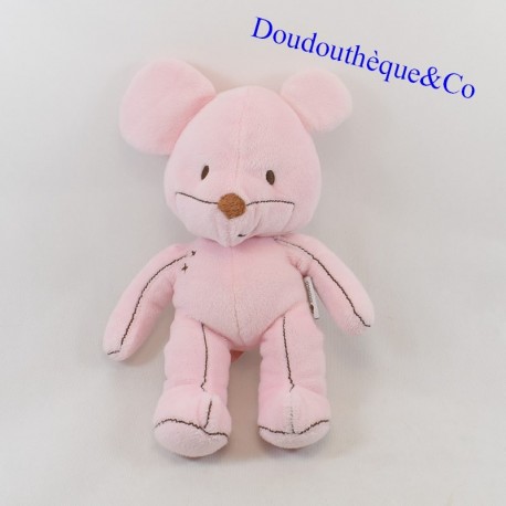 Plüschmaus ITSIMAGICAL Imaginarium Vertbaudet rosa Nähen 27 cm Plüschmaus ITSIMAGICAL Imaginarium Vertbaudet rosa Nähen 27 cm