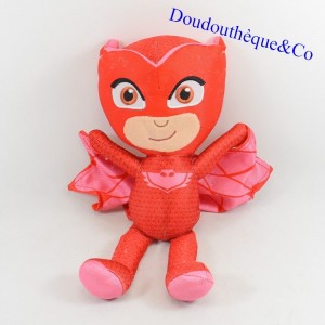 Peluche Bibou Pyjamasques PLAY BY PLAY Pjmasks rouge 32 cm