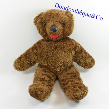 Peluche ours Nounours Bonne nuit les petits marron 43 cm VINTAGE