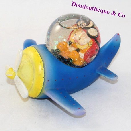Schneekugelkatze Garfield Flugzeug blauer Schneeball Schneekugelkatze Garfield Flugzeug blauer Schneeball
