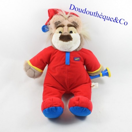 Plush interactive bear MATTEL Bubba 1999 pyjamas red 42 cm