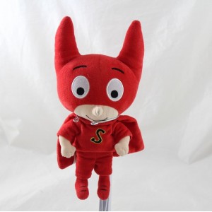 Plush Samsam BAYARD Ajena Teddy Super Heroes Sam Sam red 26 cm