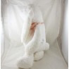 Coniglio peluche VERTBAUDET bianco modello grande 60 cm NUOVO