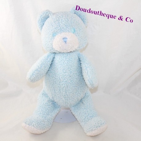 Blauer weißer TRUDI Teddybär