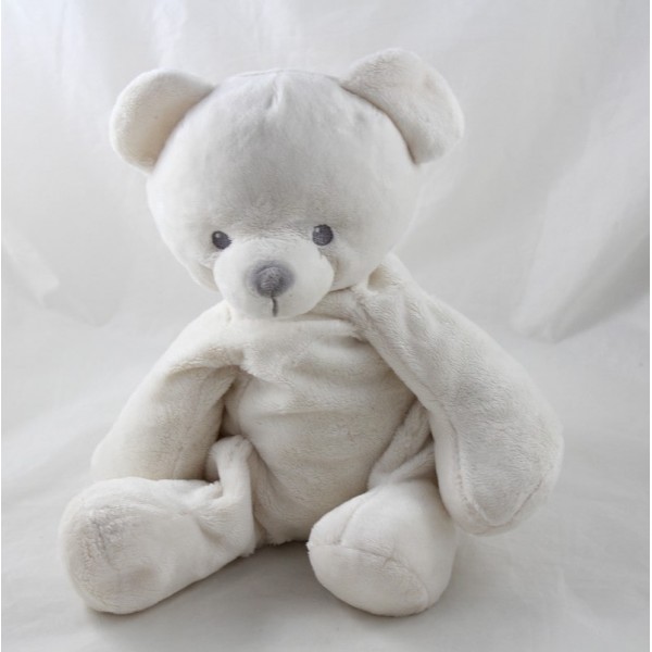 Osito de peluche TEX BABY marfil blanco Carrefour 36 cm SOS doudou