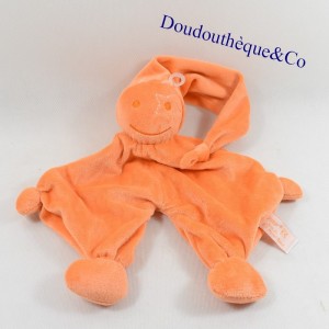 Doudou elf TIAMO Ti amo orange star embroidered 26 cm