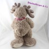 Plush reindeer FIZZY swing red scarf