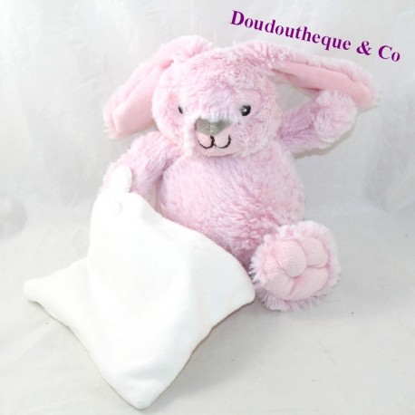 Coperta fazzoletto coniglio BABY NAT' Marshmallow rosa