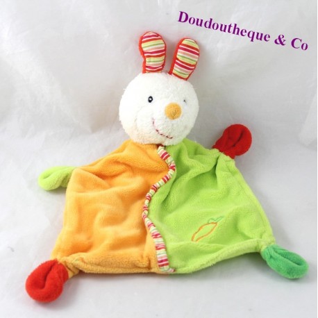 Decke flaches Kaninchen BABY CLUB C&A orange grün Decke flaches Kaninchen BABY CLUB C&A orange grün
