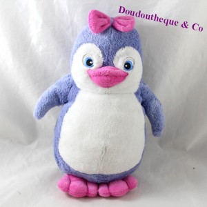 Pingüino lascar blanco azul peluche