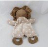 Flat cuddly toy lion ZDT ACTION teething ring beige brown 26 cm