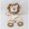 Flat cuddly toy lion ZDT ACTION teething ring beige brown 26 cm