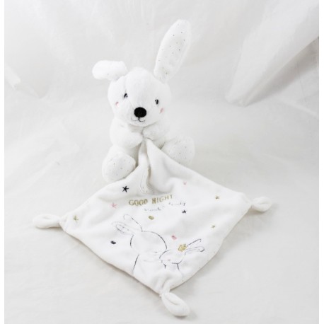 Doudou handkerchief rabbit SIMBA TOYS Good Night white moon star 14 cm