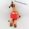 Peluche giraffa CATIMINI tuta rossa e marrone rossa 40 cm