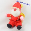 Plush Santa Claus canvas parachute red and white with its hood 22 cm