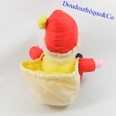 Plush Santa Claus canvas parachute red and white with its hood 22 cm