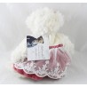 Teddybär BUKOWSKI Süßes Ninka Kleid rosa Spitze Eisbär 25 cm