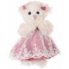 Osito de peluche BUKOWSKI Sweet Ninka vestido de encaje rosa oso polar 25 cm