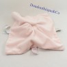 Blanket flat rabbit BOUT'CHOU Pretty little flowers pink Monoprix 26 cm