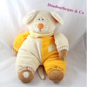 Peluche de ratón beige naranja LASCAR