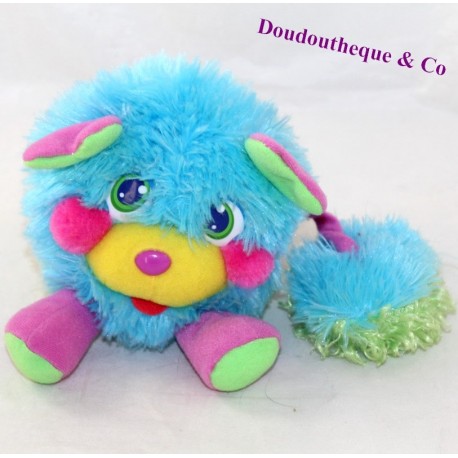 Plush Popples THOSE CHARACTERS blue green curly 15 cm