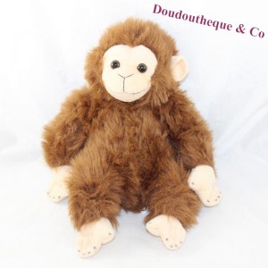 Monkey plush QUADRA brown beige