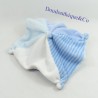 Blanket flat dog NICOTOY blue ladybug scarf stripes 20 cm