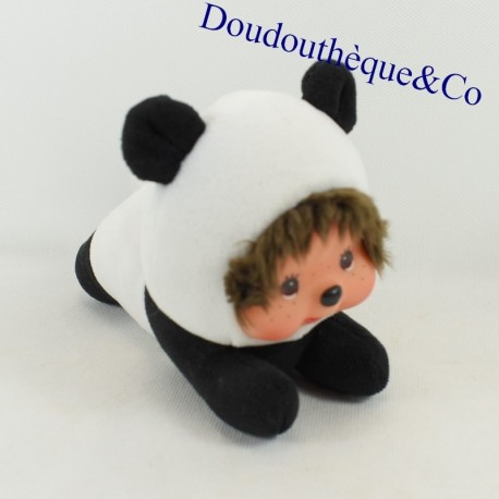 Peluche Kiki SEKIGUCHI Monchhichi Il piccolo panda bianco e nero 16 cm