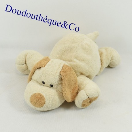 Doudou chien NICOTOY The Baby Collection beige crème 23 cm