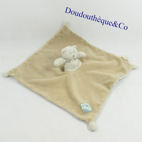 Doudou Flachbär MOULIN ROTY Basilikum und Lola beige 28 cm