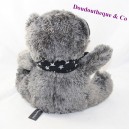Teddy bear IKKS Nocibé gray scarf star