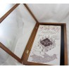 Coffret carte du Maraudeur THE NOBLE COLLECTION Harry Potter cadre bois + carte 46 cm