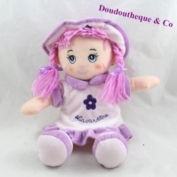 Plush doll Lavandine ENESCO purple hair wool