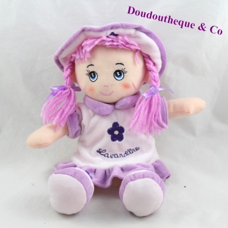 Plüschpuppe Lavandine ENESCO lila Haarwolle Plüschpuppe Lavandine ENESCO lila Haarwolle