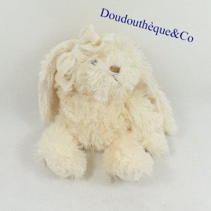 Plush rabbit LOUISE MANSEN white knot on the head 24 cm
