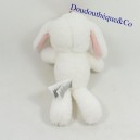 Doudou coniglio H&M berretto natalizio bianco sulla testa 25 cm