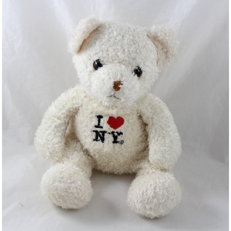 Plush polar bear I LOVE NY I love New York red heart 30 cm