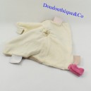 Flat blanket Lola cow NOUKIE'S pink scarf brown and beige 28 cm