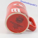 Taza en relieve M&M'S taza de cerámica roja 3D 11 cm