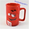 Tazza in rilievo M&M'S tazza in ceramica 3D rossa 11 cm