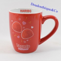 Advertising cup strawberry tagada HARIBO red white 10 cm
