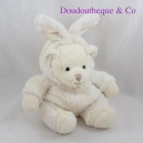 Teddybär BUKOWSKI als Kaninchen verkleidet