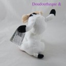 Peluche chien Idéfix DELTA SPORT Astérix et Obélix blanc noir 18 cm