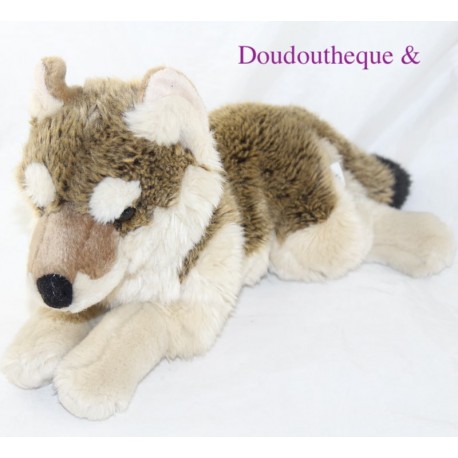 Plush wolf GIPSY brown beige